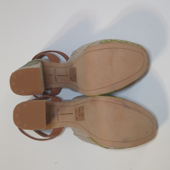 Dolce Vita Lando Platform Chunky Heel Sandals Size 8.5 - Picture 9 of 11